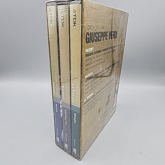 Opera Exclusive Giuseppe Verdi Falstaff Macbeth La Traviata TDK Gold Edition New - Picture 9 of 12